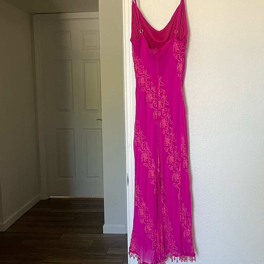 Betsey Johnson Pink Slip Midi Dress